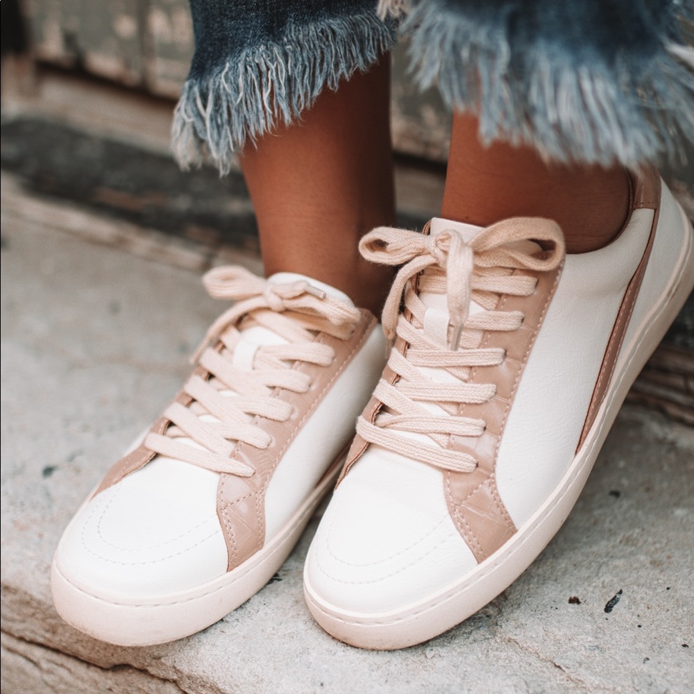 White sneakers